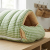 Convertible Flannel Pet Cave Bed